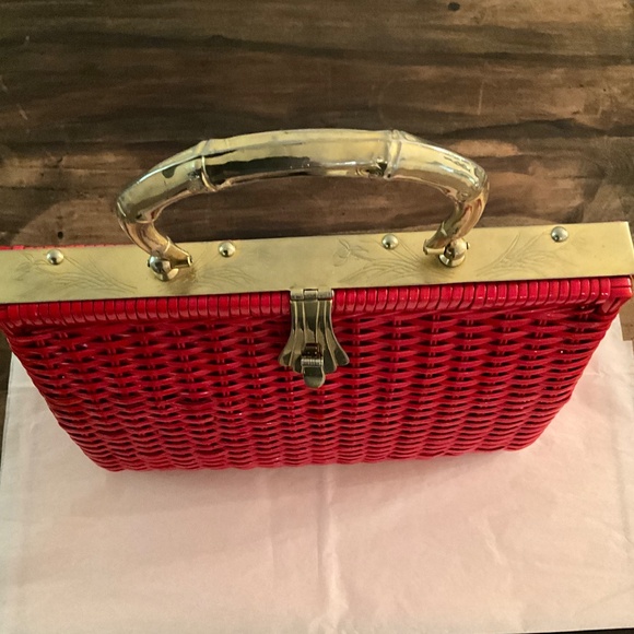 Vintage Hand Made Red Purse - Picture 8 of 11